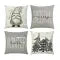 Christmas Pillow Covers Set of 4 Square Throw with Hidden Zipper and Woven Microfibre Blend - Image 9