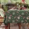 Christmas Tablecloth with Pom-Pom Fringe Snowflake and Stocking Pattern for Holiday Table Décor - Image 6