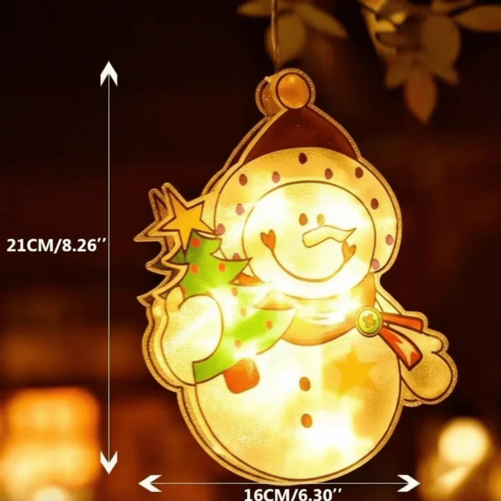 Christmas Window Lights with LED Battery Operated Silhouette Decorations - Image 4