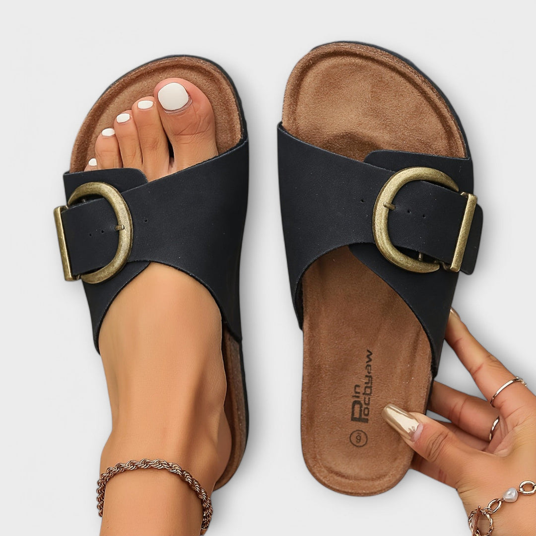 Women's Open Toe Buckle Sandals