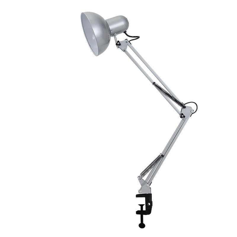 Clamp Desk Lamp with Adjustable Swing Arm and Metal Dome Shade - Image 12