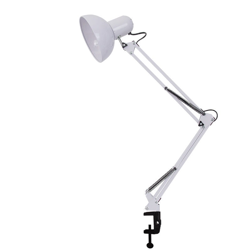 Clamp Desk Lamp with Adjustable Swing Arm and Metal Dome Shade - Image 9