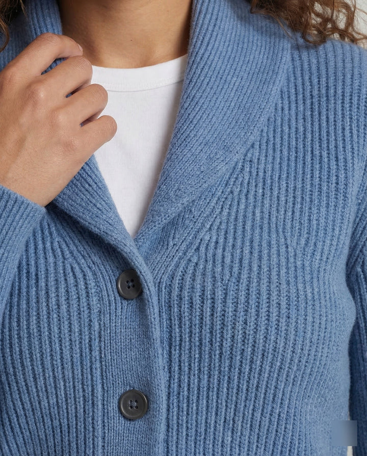 Women's Lapel Collar Knit Cardigan