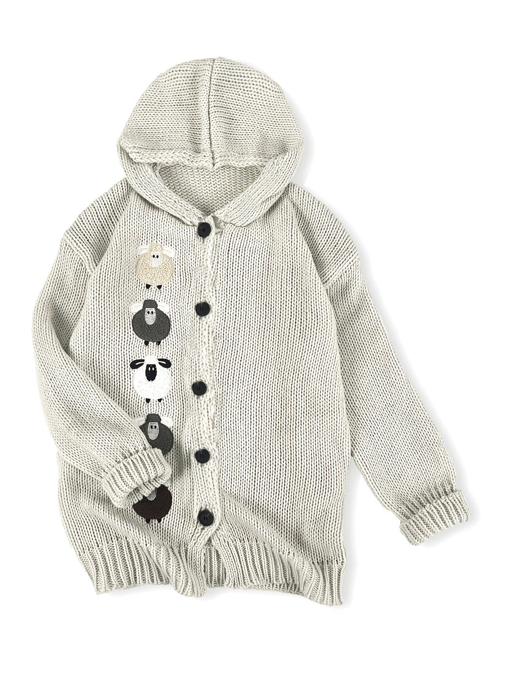 Women's Hooded Chunky Knit Cardigan