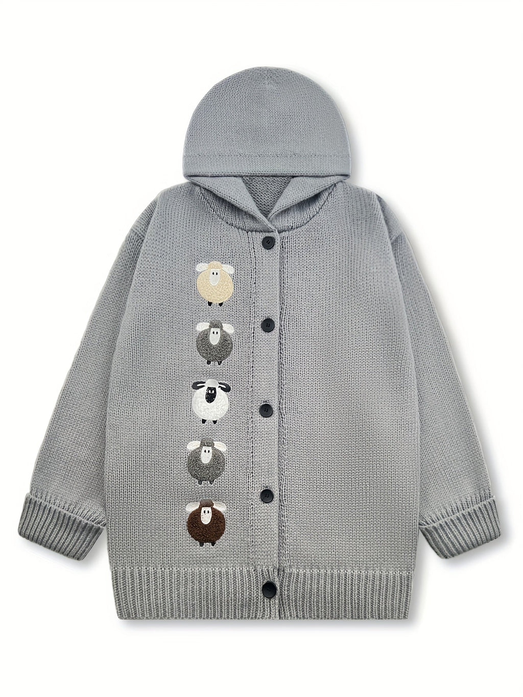 Women's Hooded Chunky Knit Cardigan