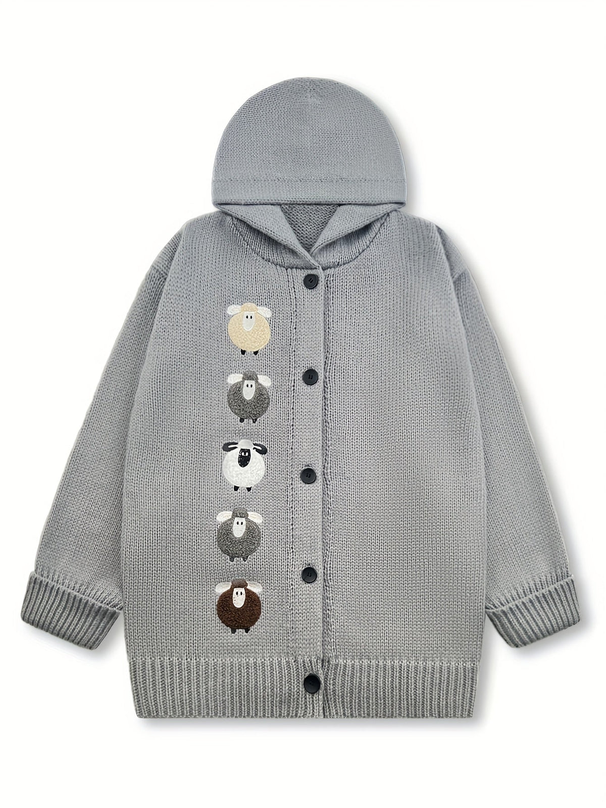 Women's Hooded Chunky Knit Cardigan