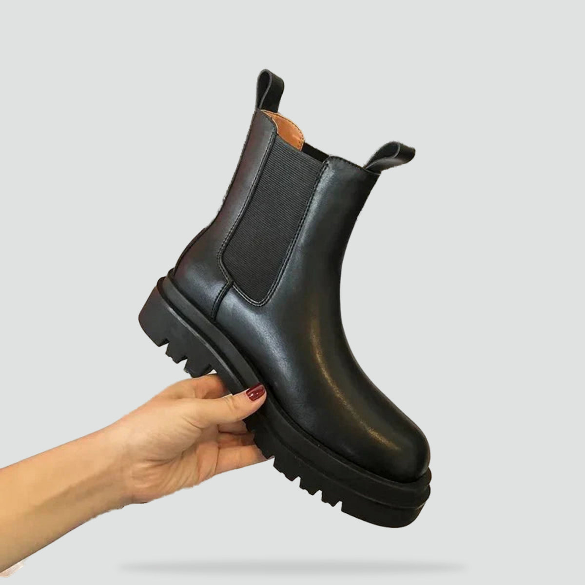 Botines Chelsea de mujer con suela dentada