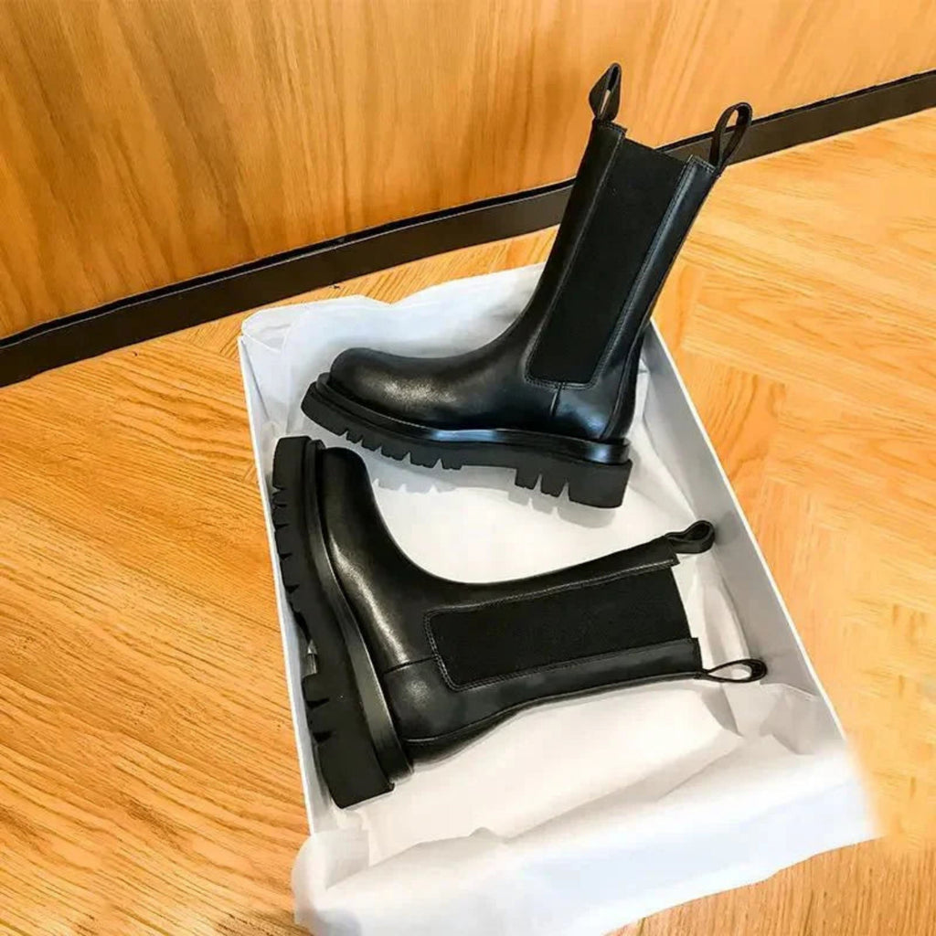 Botines Chelsea de mujer con suela dentada