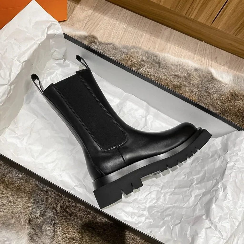 Botines Chelsea de mujer con suela dentada