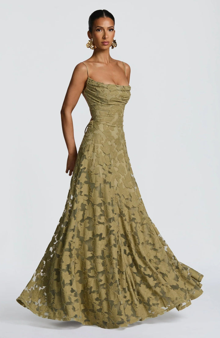 Women's Elegant A-Line Maxi Dress