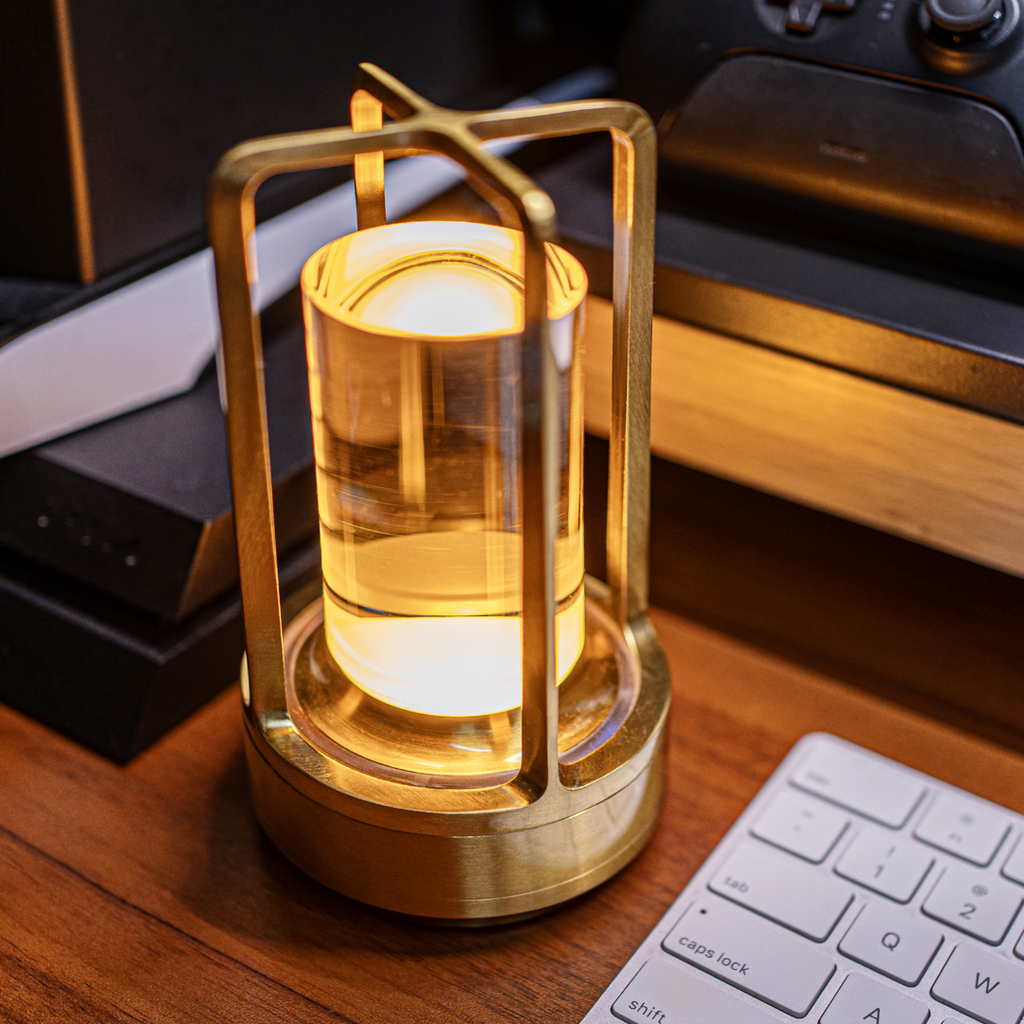 Cordless Rechargeable LED Table Lamp with Portable Lantern Design and Touch Control - Image 2