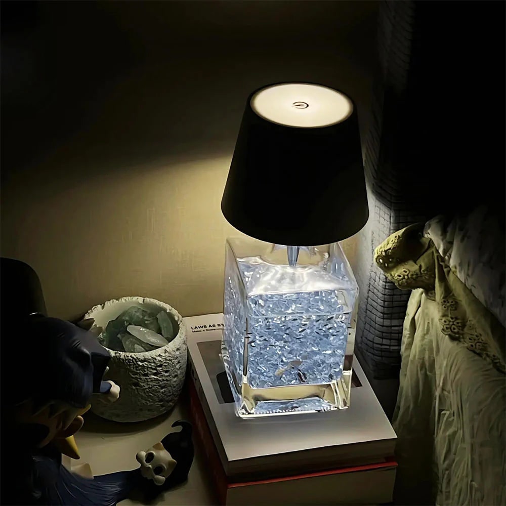 Cordless Rechargeable Table Lamp with Bottle Stopper Base and Dimmable LED Light - Image 11