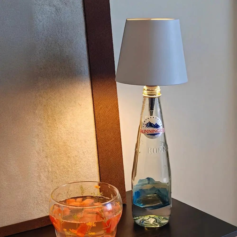Cordless Rechargeable Table Lamp with Bottle Stopper Base and Dimmable LED Light - Image 6