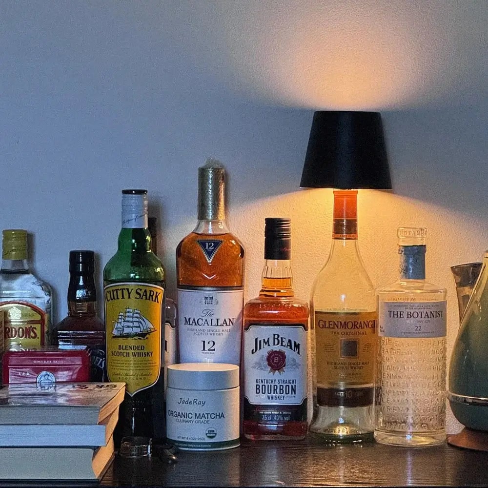 Cordless Rechargeable Table Lamp with Bottle Stopper Base and Dimmable LED Light - Image 9