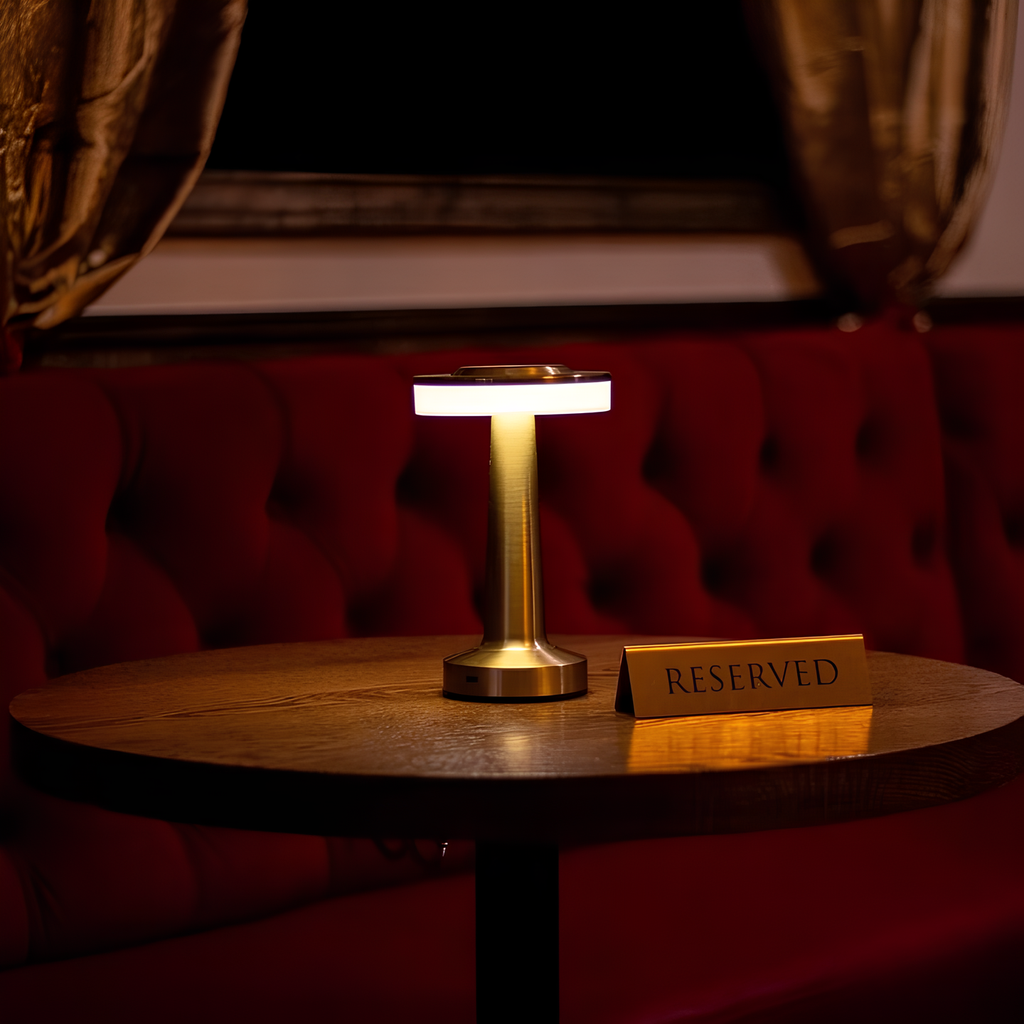 Cordless Table Lamp with Rechargeable Battery LED Light and Portable Metallic Design - Image 13