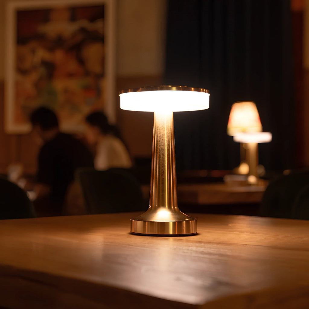 Cordless Table Lamp with Rechargeable Battery LED Light and Portable Metallic Design - Image 17