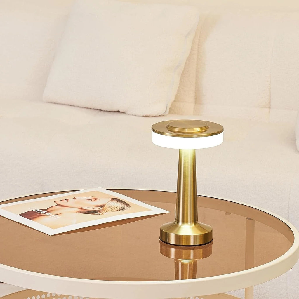 Cordless Table Lamp with Rechargeable Battery LED Light and Portable Metallic Design - Image 18