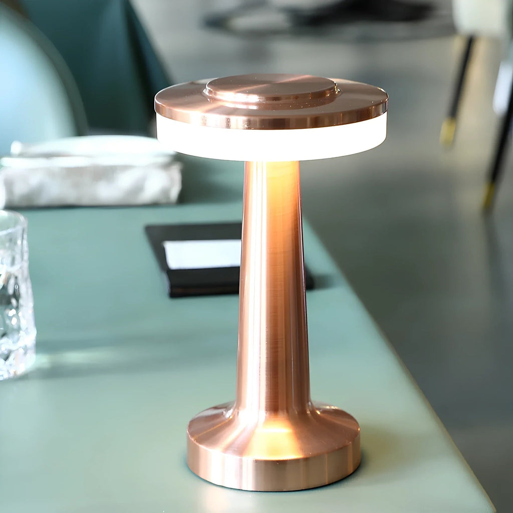 Cordless Table Lamp with Rechargeable Battery LED Light and Portable Metallic Design - Image 20