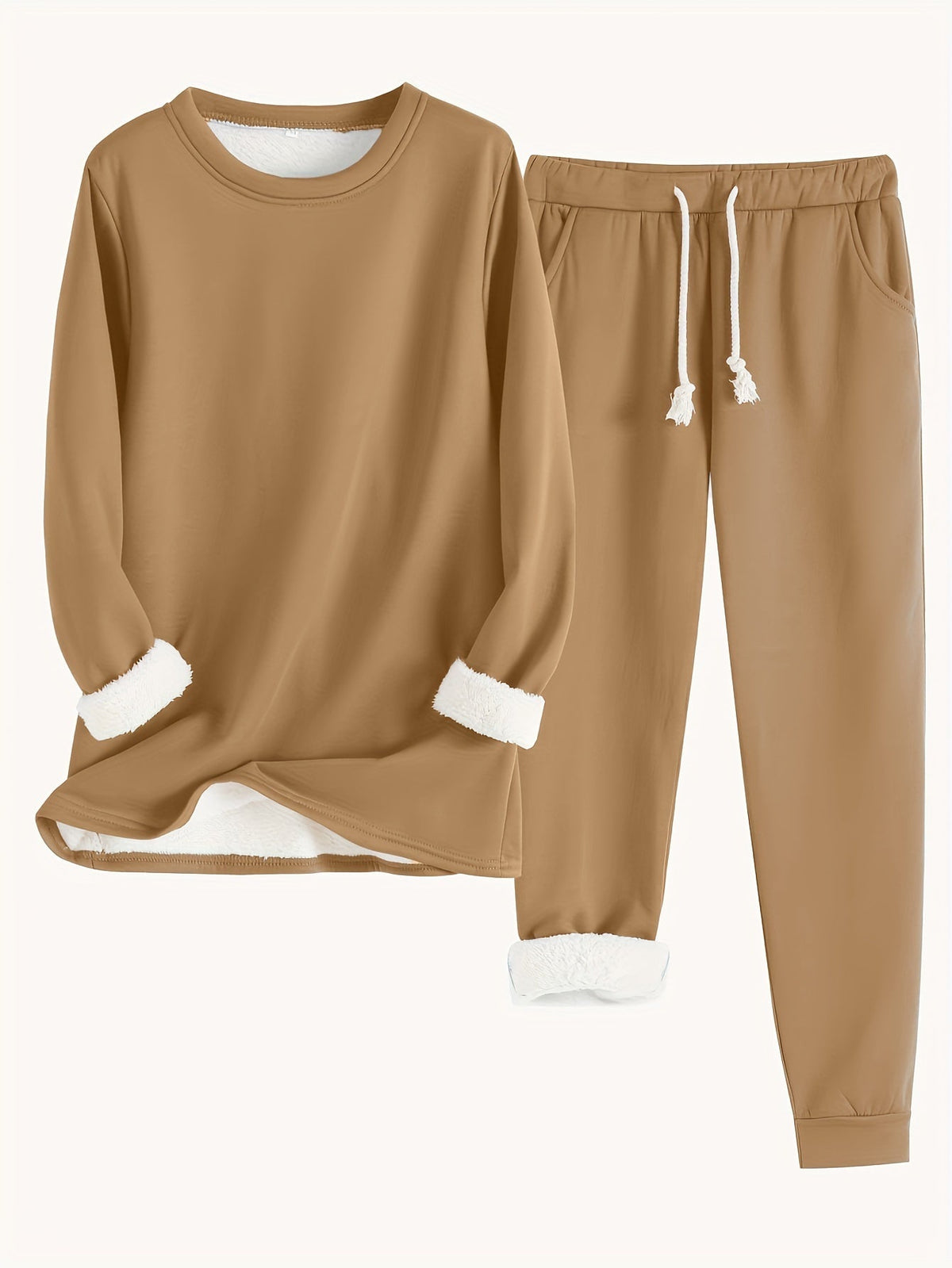 Conjunto de ropa de estar por casa para mujer con pantalones jogger