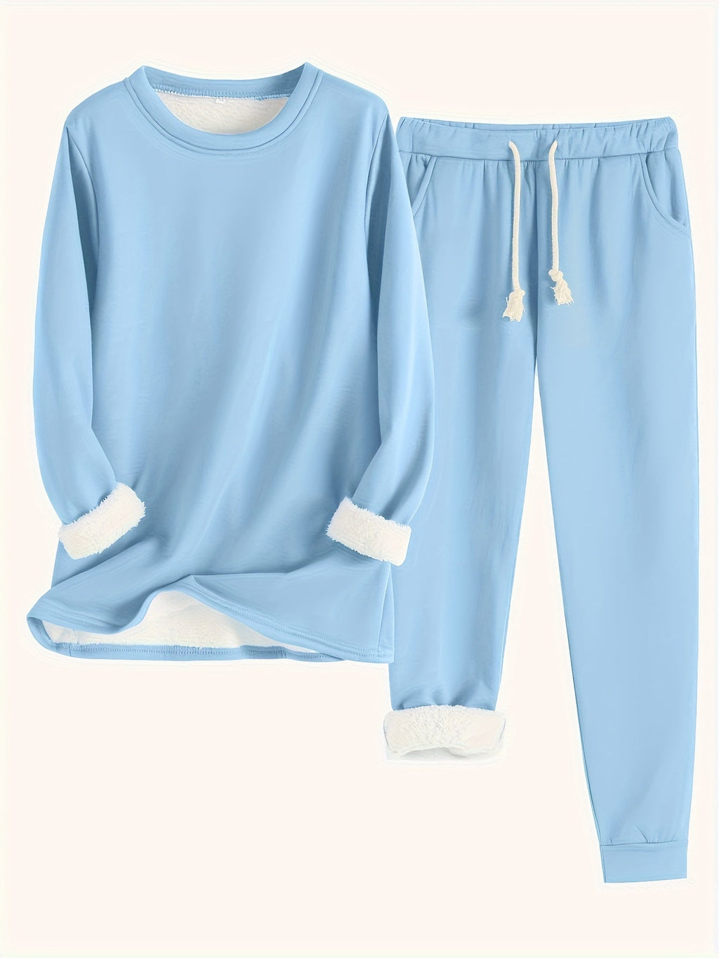 Conjunto de ropa de estar por casa para mujer con pantalones jogger