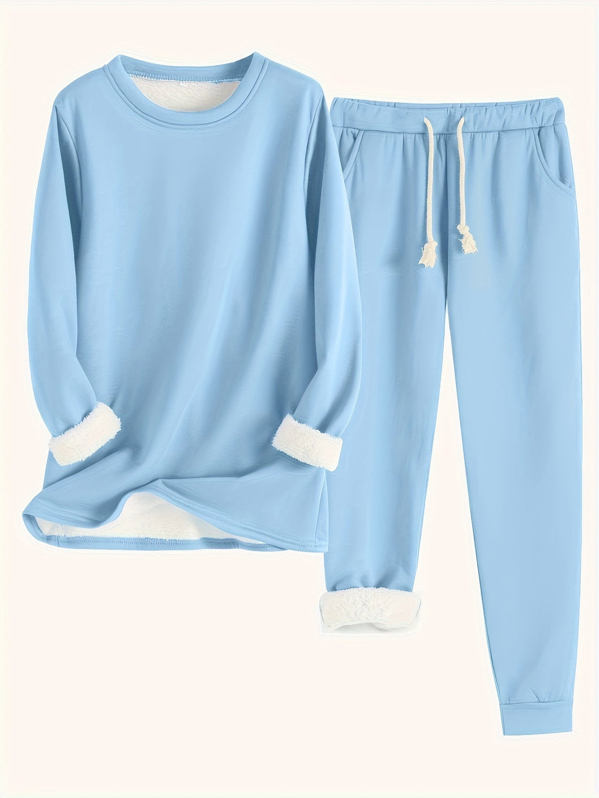 Conjunto de ropa de estar por casa para mujer con pantalones jogger