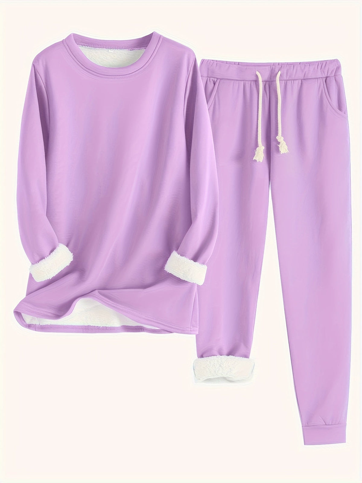 Conjunto de ropa de estar por casa para mujer con pantalones jogger