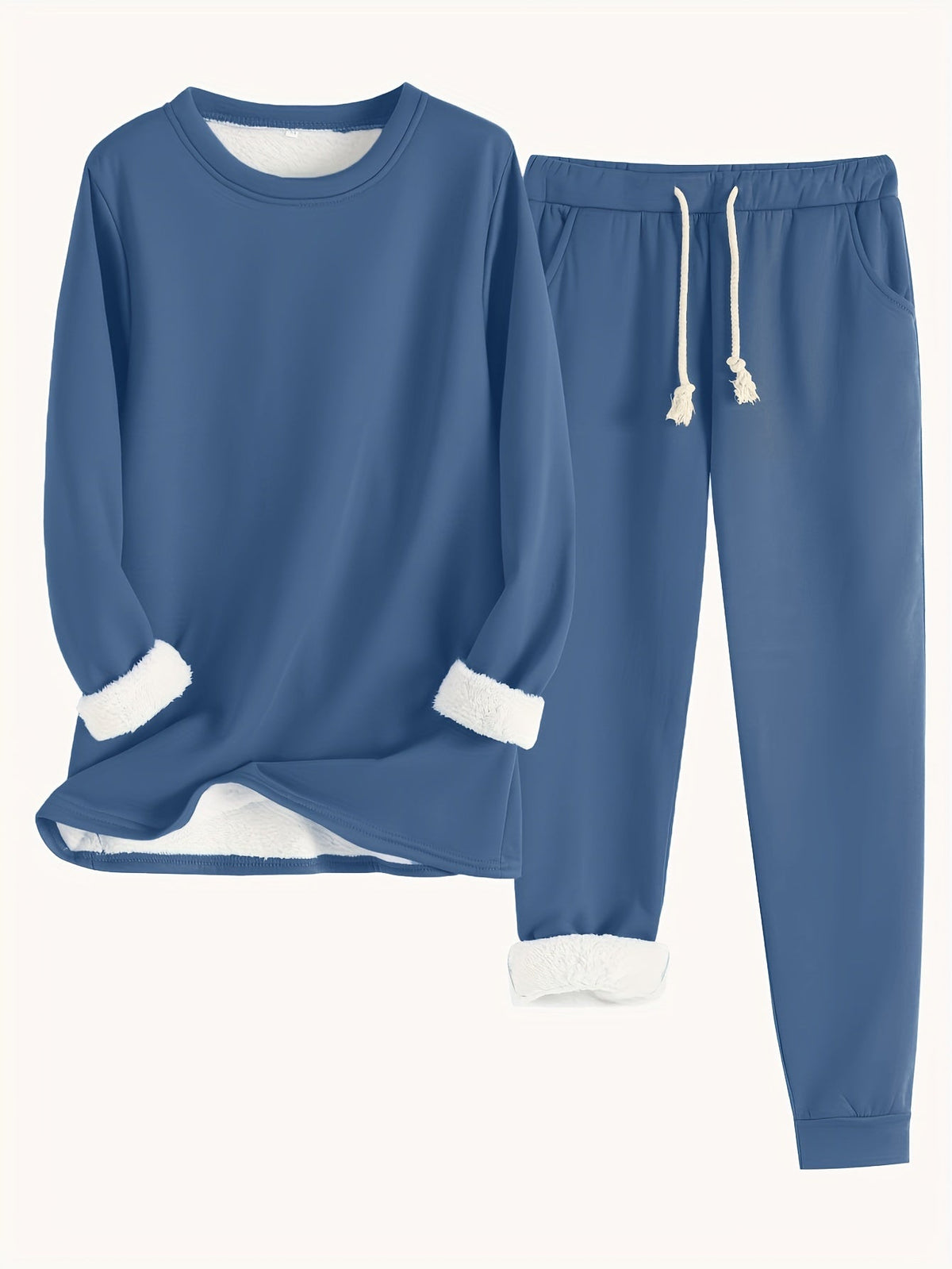 Conjunto de ropa de estar por casa para mujer con pantalones jogger