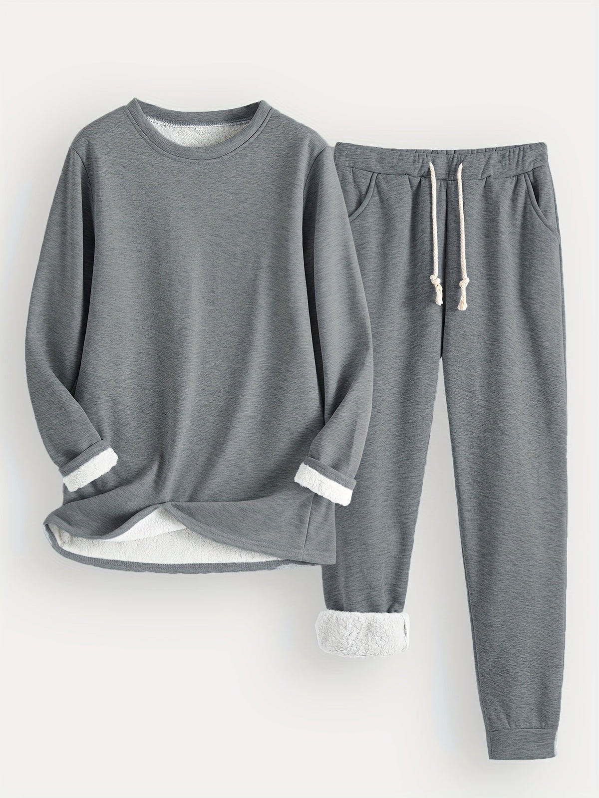 Conjunto de ropa de estar por casa para mujer con pantalones jogger