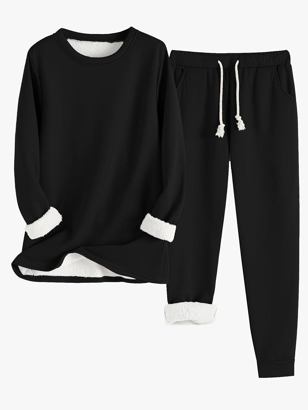 Conjunto de ropa de estar por casa para mujer con pantalones jogger
