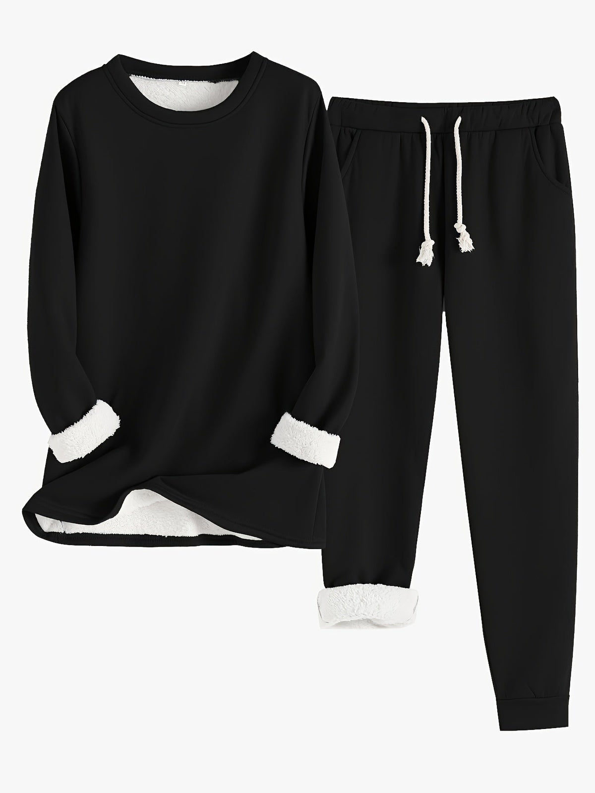 Conjunto de ropa de estar por casa para mujer con pantalones jogger