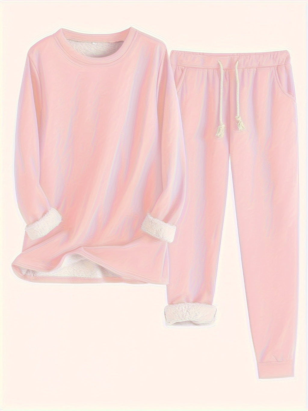 Conjunto de ropa de estar por casa para mujer con pantalones jogger