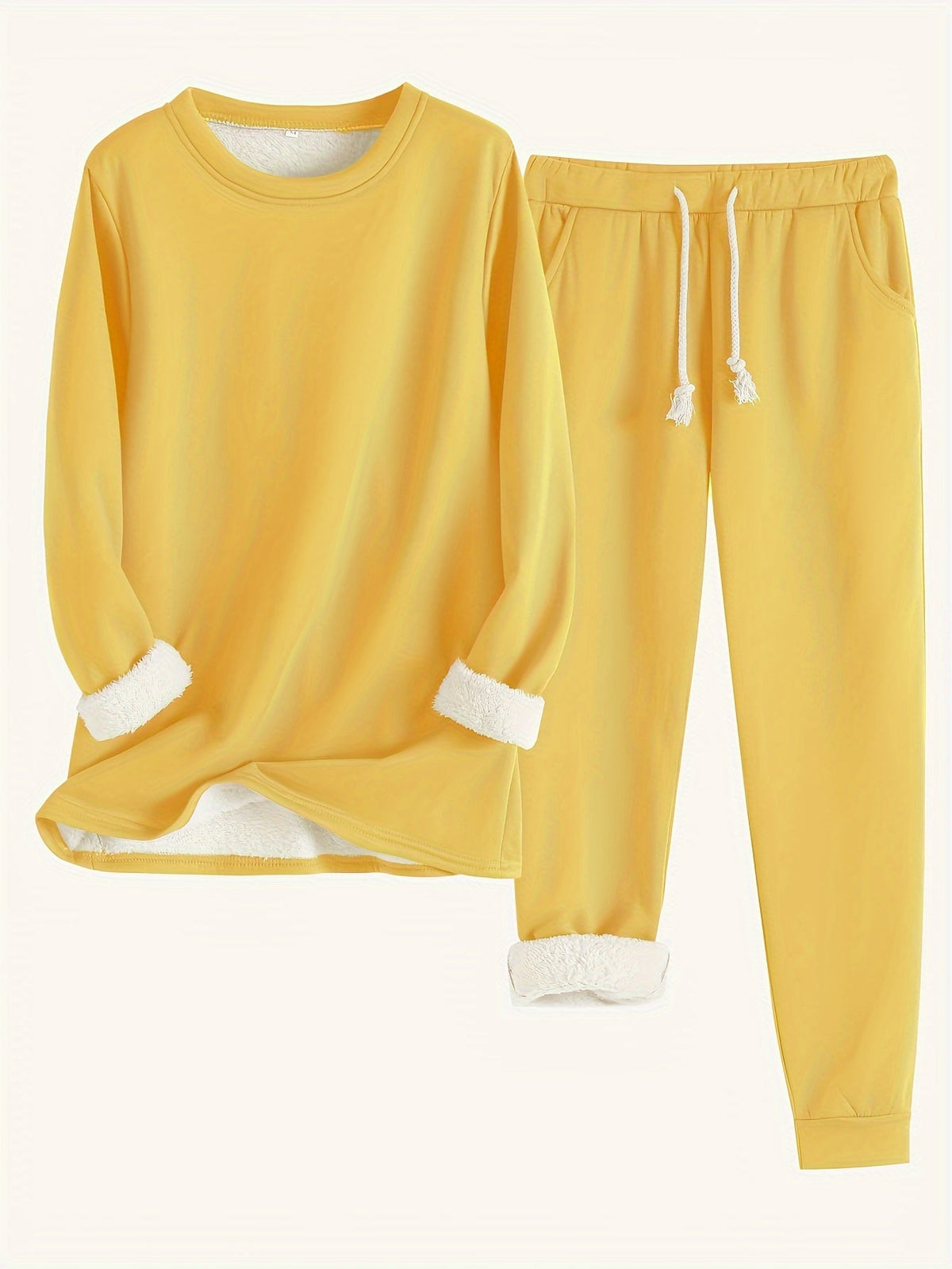 Conjunto de ropa de estar por casa para mujer con pantalones jogger