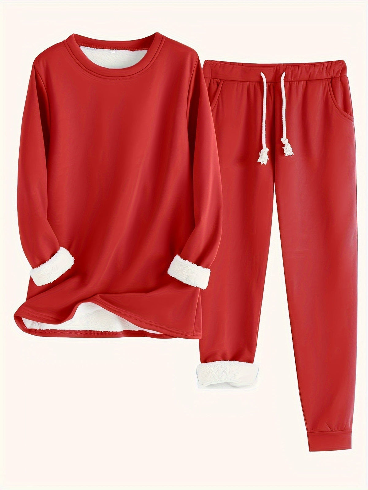 Conjunto de ropa de estar por casa para mujer con pantalones jogger