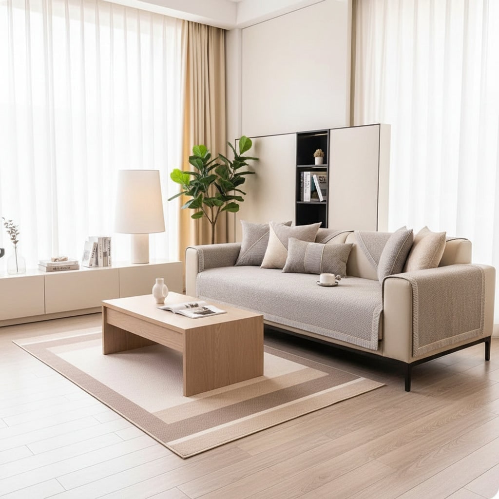 Couch Cover Sofa Furniture Protector with Quilted Non-Slip Modular Design - Image 4