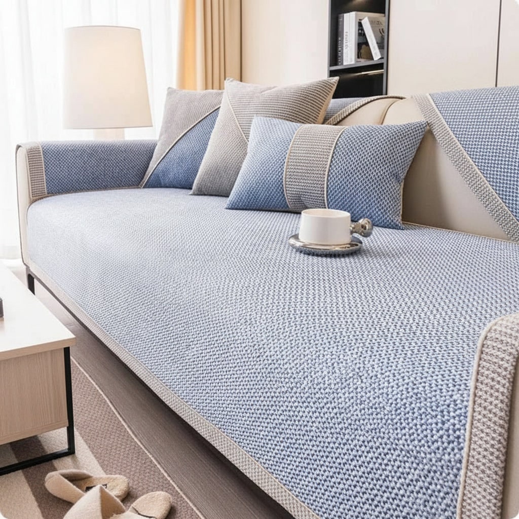 Couch Cover Sofa Furniture Protector with Quilted Non-Slip Modular Design - Image 7