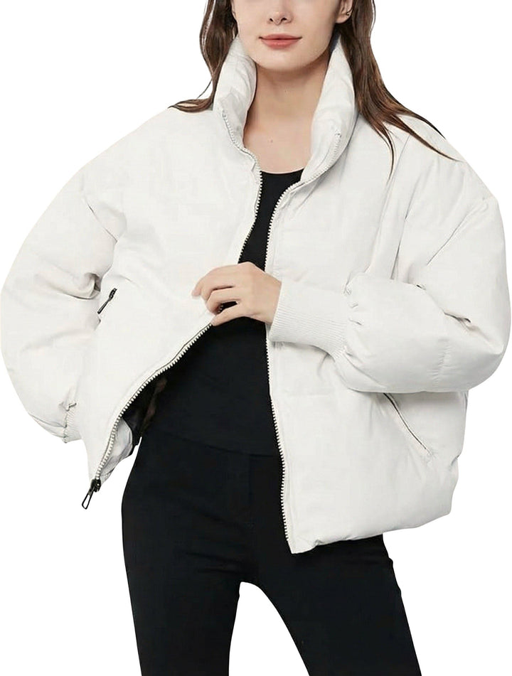 Women's Cropped Quilted Puffer Jacket