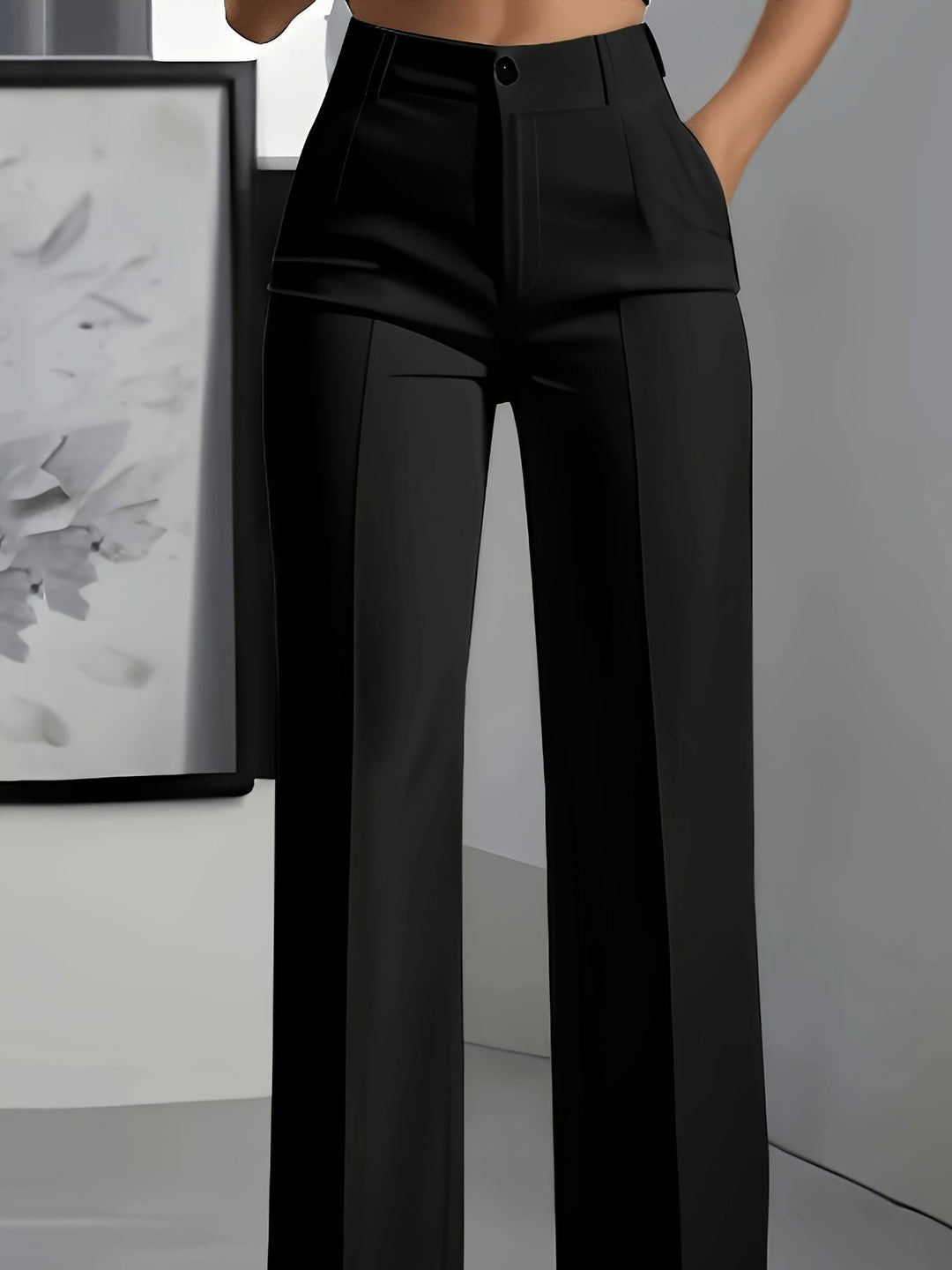 Women's High Rise Wide Leg Trousers