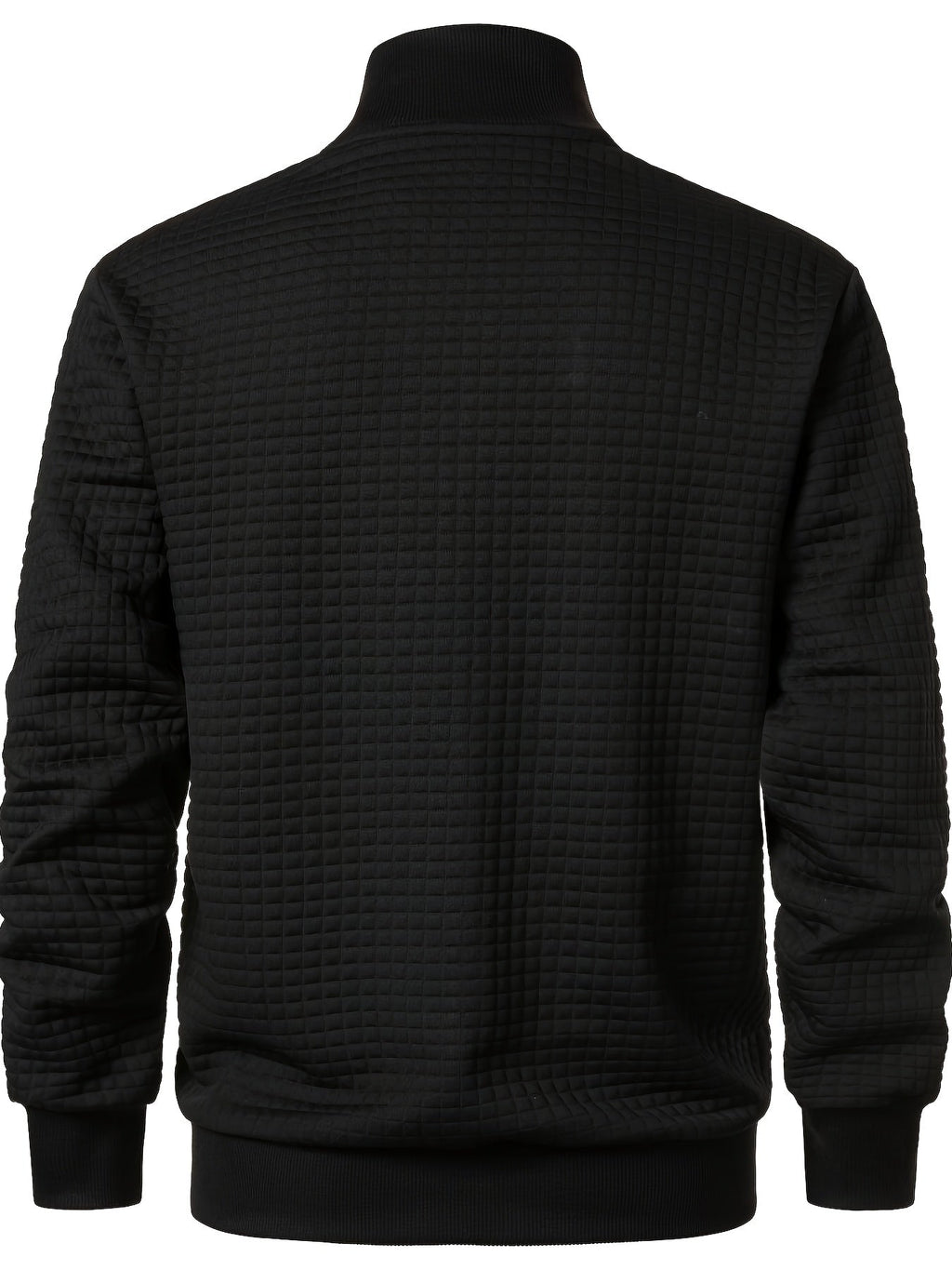 Men's Zip Up Cardigan with Stand Up Collar