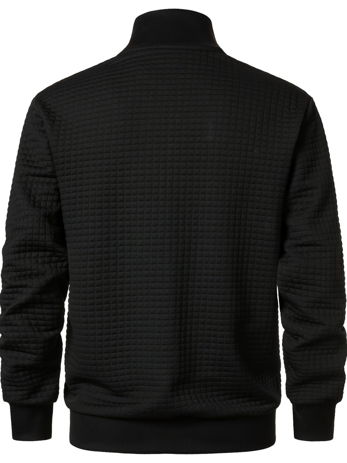 Men's Zip Up Cardigan with Stand Up Collar