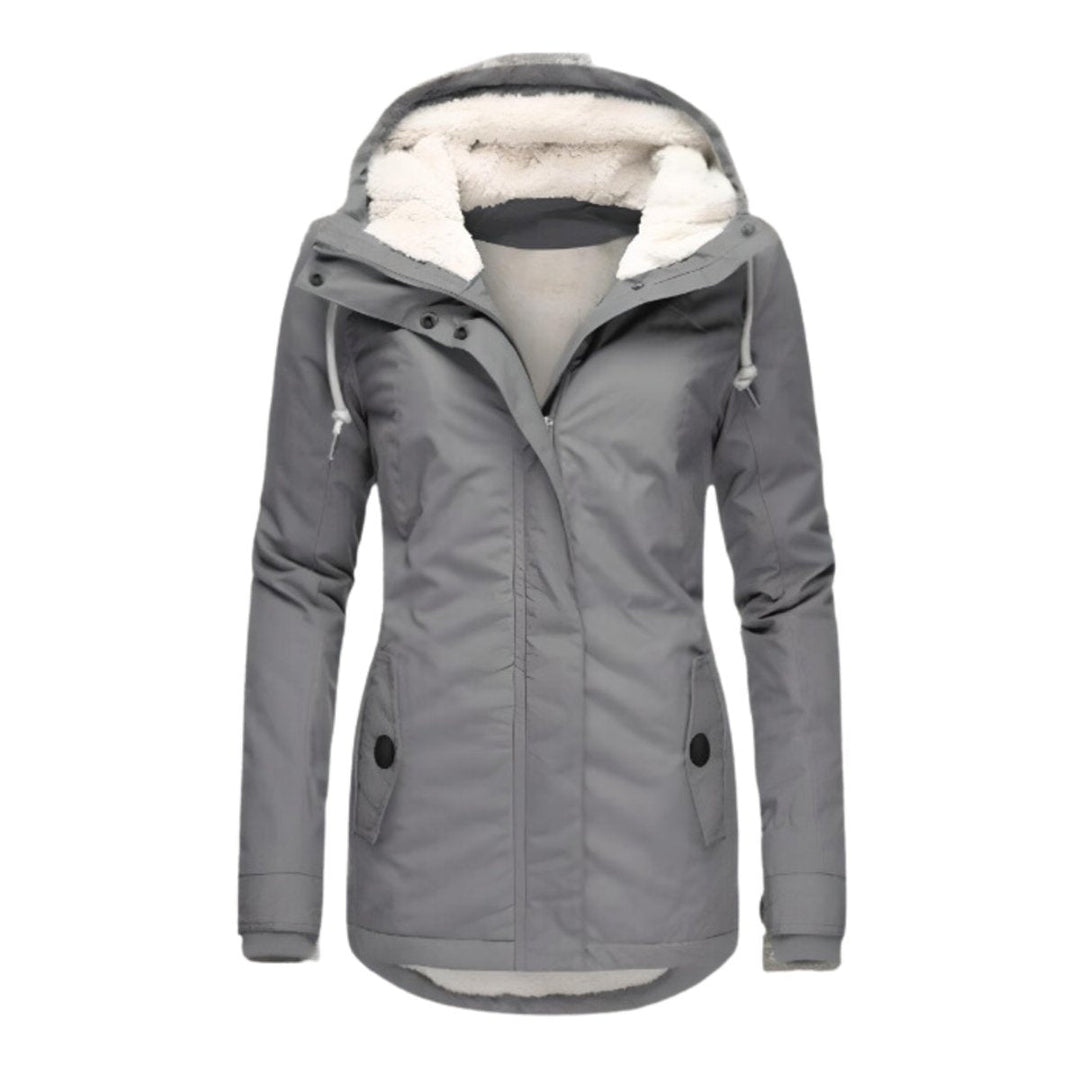Women's Hooded Parka with Sherpa Lining