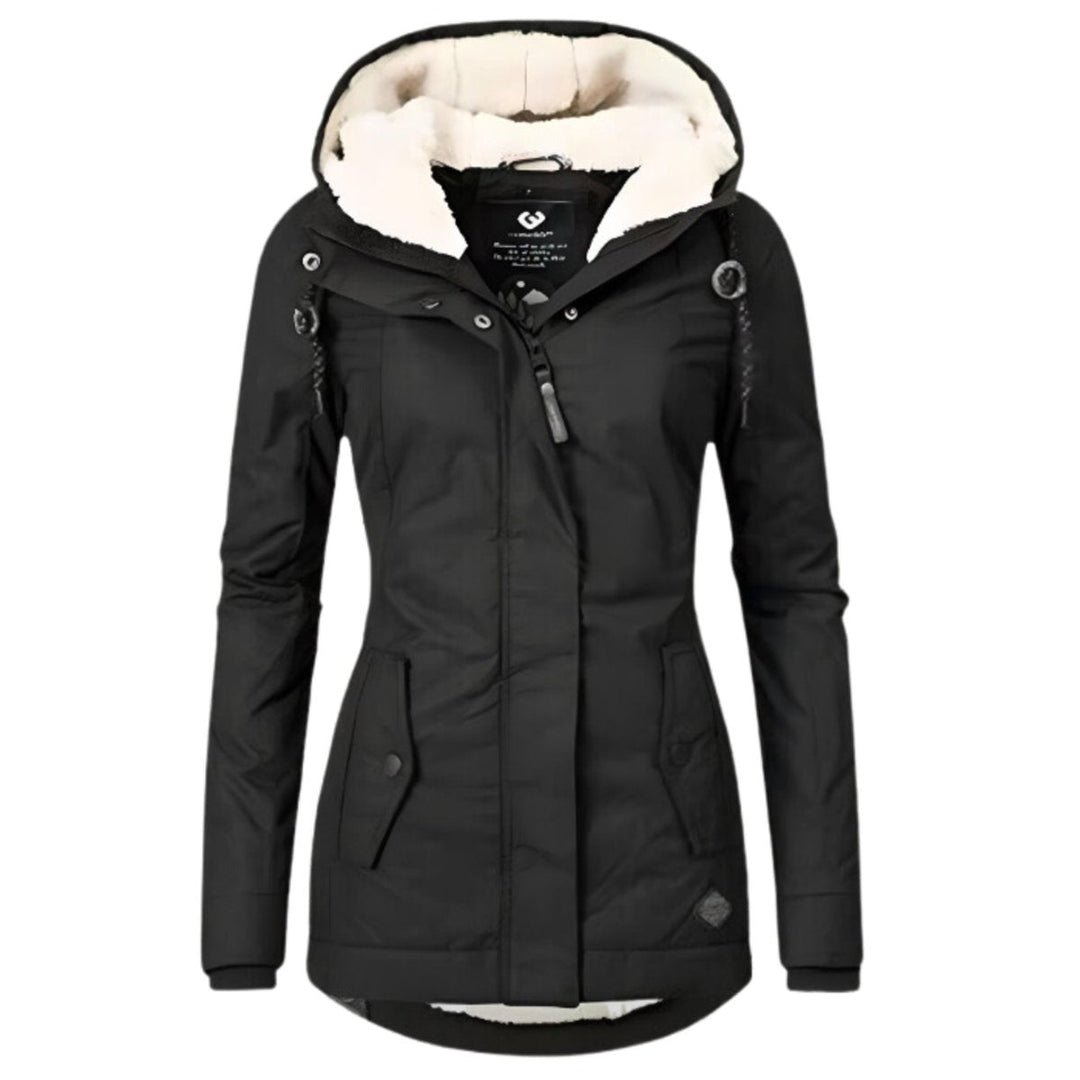 Women's Hooded Parka with Sherpa Lining