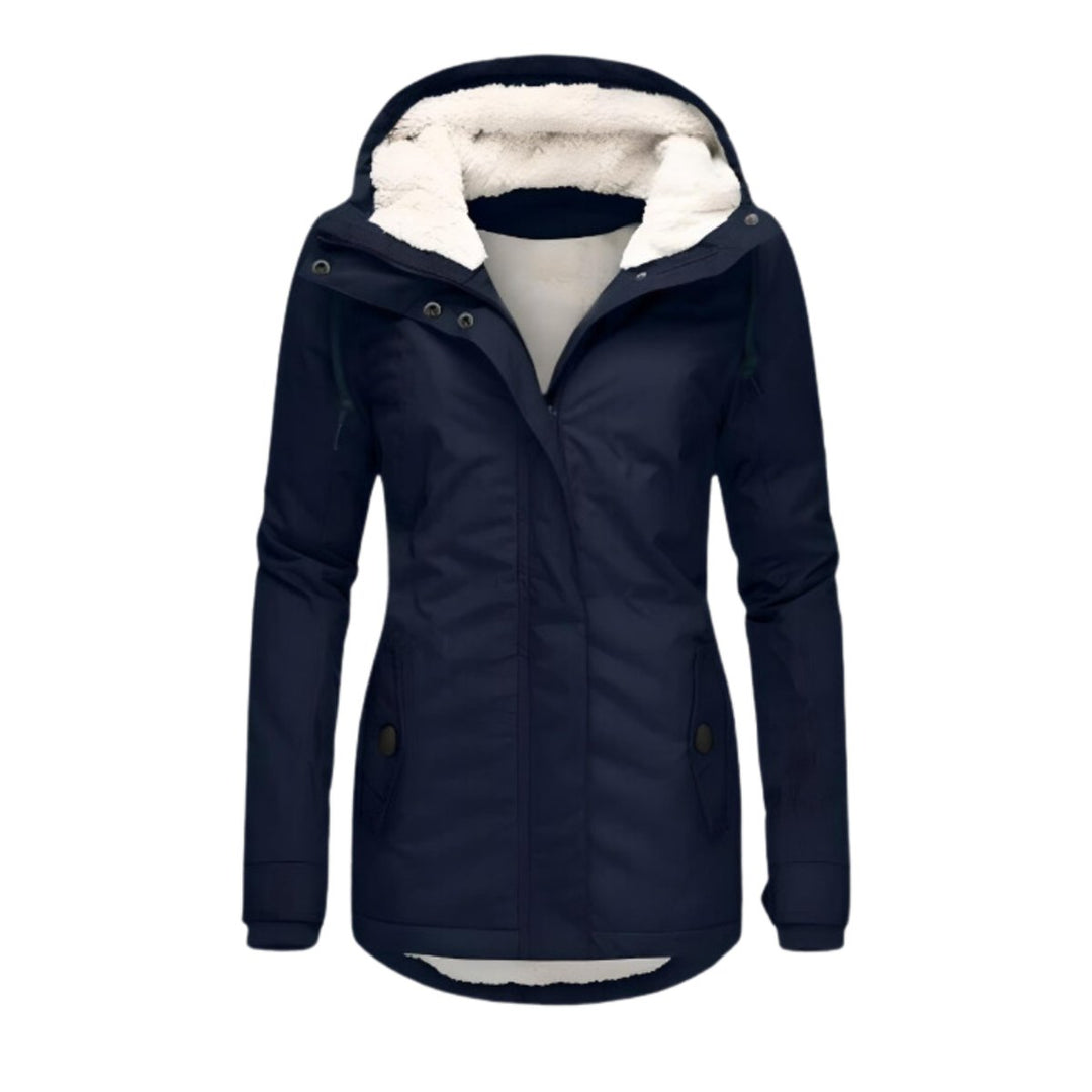 Women's Hooded Parka with Sherpa Lining