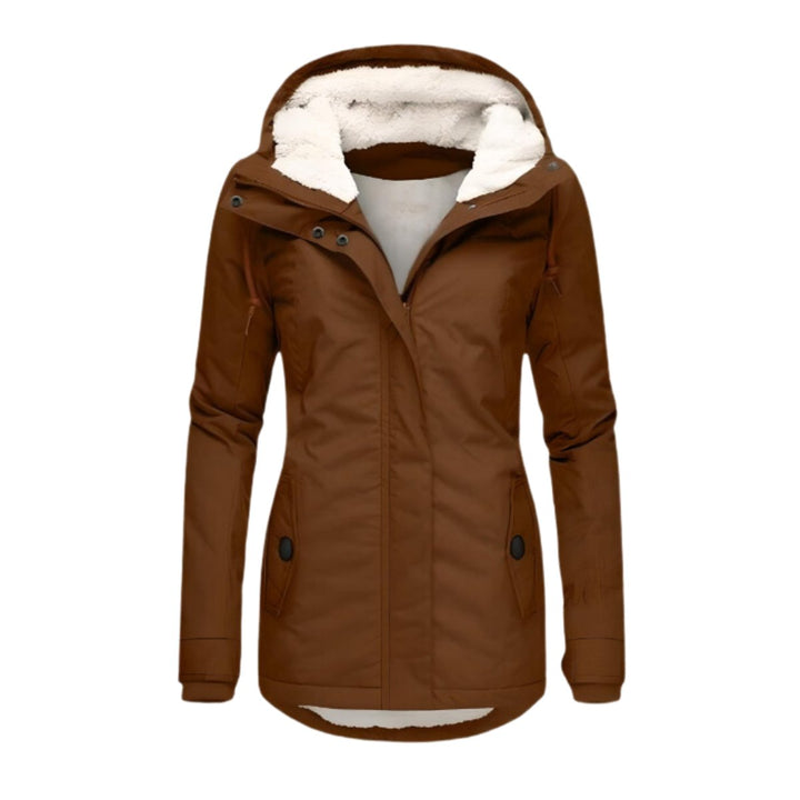 Women's Hooded Parka with Sherpa Lining