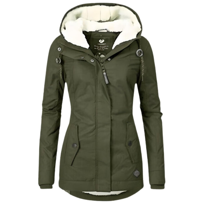 Women's Hooded Parka with Sherpa Lining