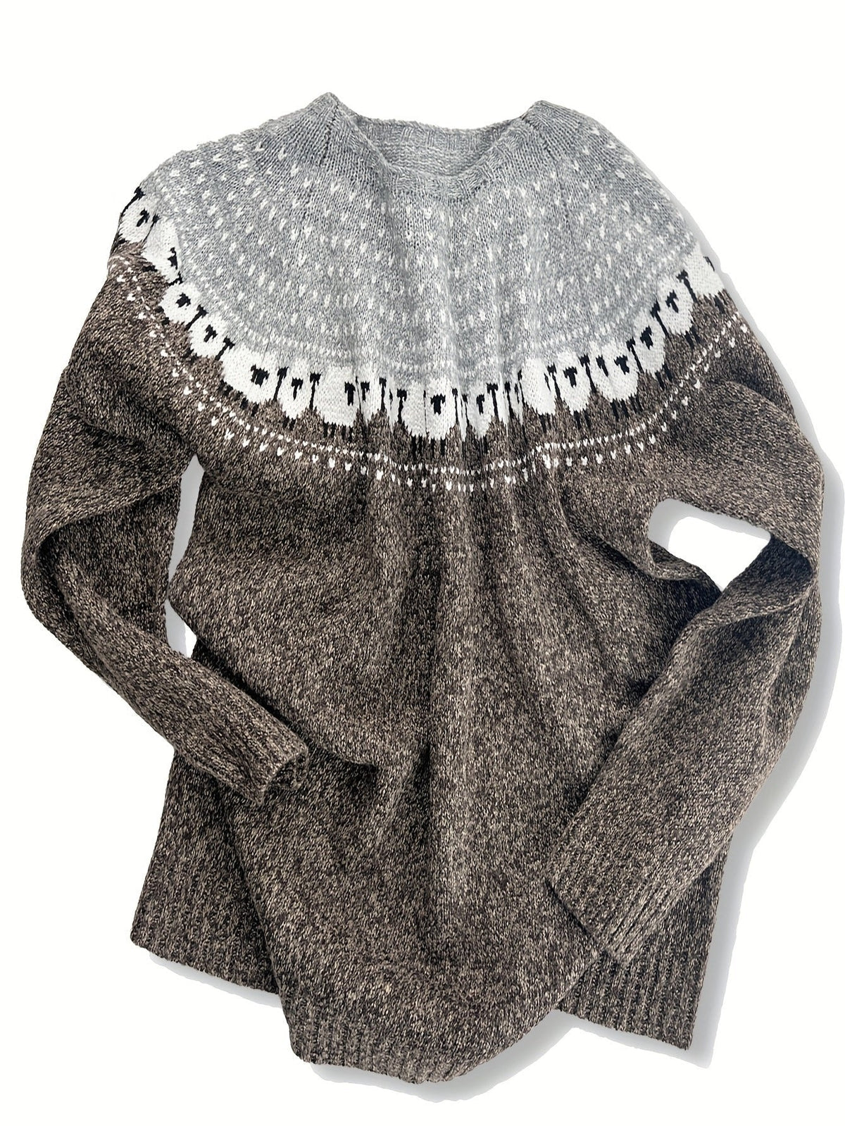 Women's Chunky Knit Jacquard Jumper