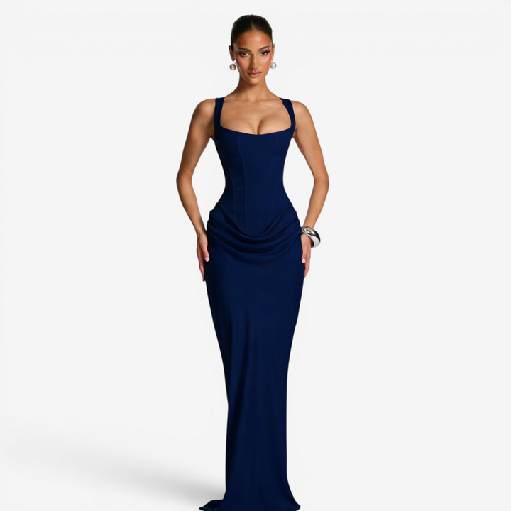 Women’s Square Neck Bodycon Maxi Dress