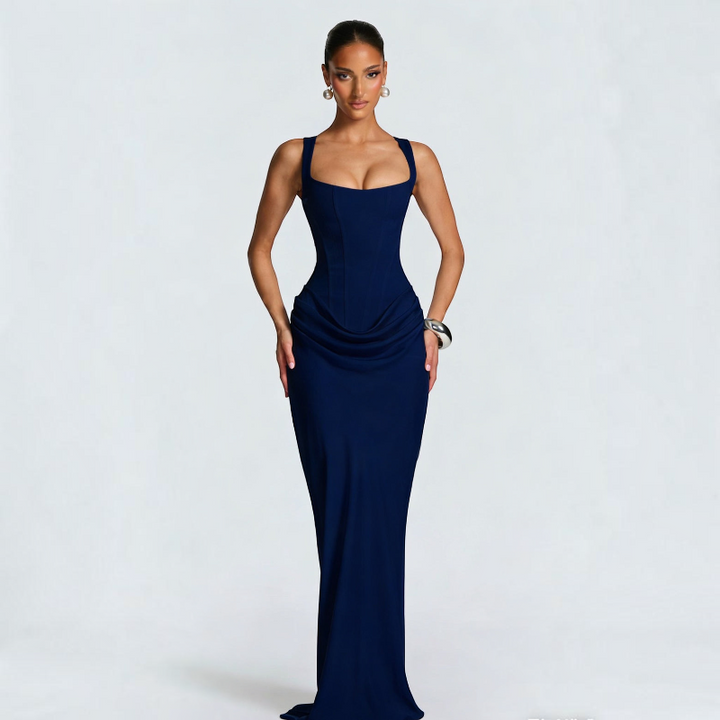 Women’s Square Neck Bodycon Maxi Dress