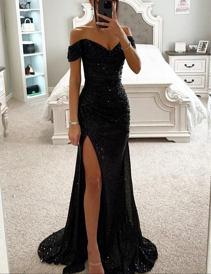 Women's Sequin Sweetheart Maxi Dress