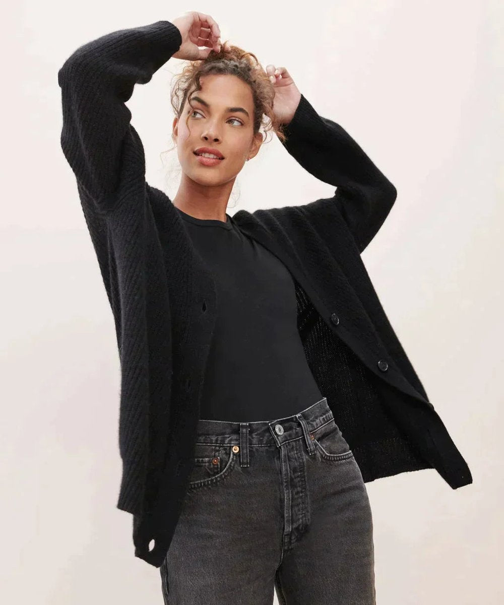 Women's Oversized Cashmere Cardigan
