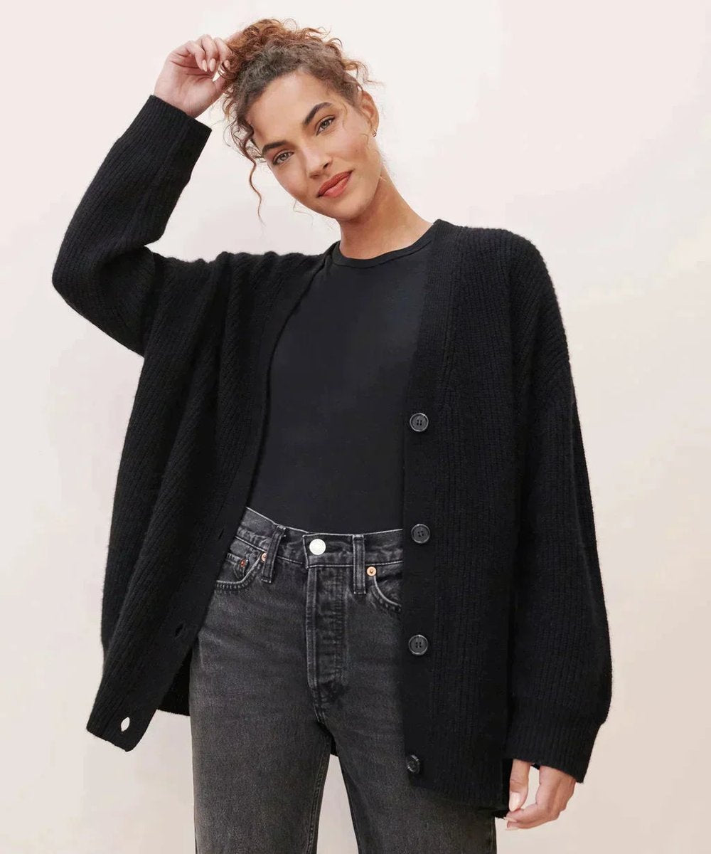 Women's Oversized Cashmere Cardigan